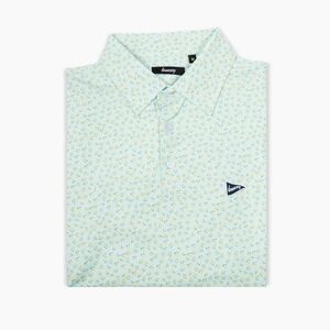 Breezy Golf The Magnolia Polo Floral Performance Shirt M